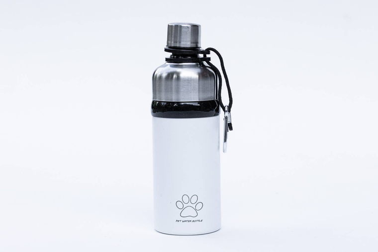 M.K. Distributors, Inc. Pet Water Bottle - Patented, BPA-Free 16oz Powder Coat White