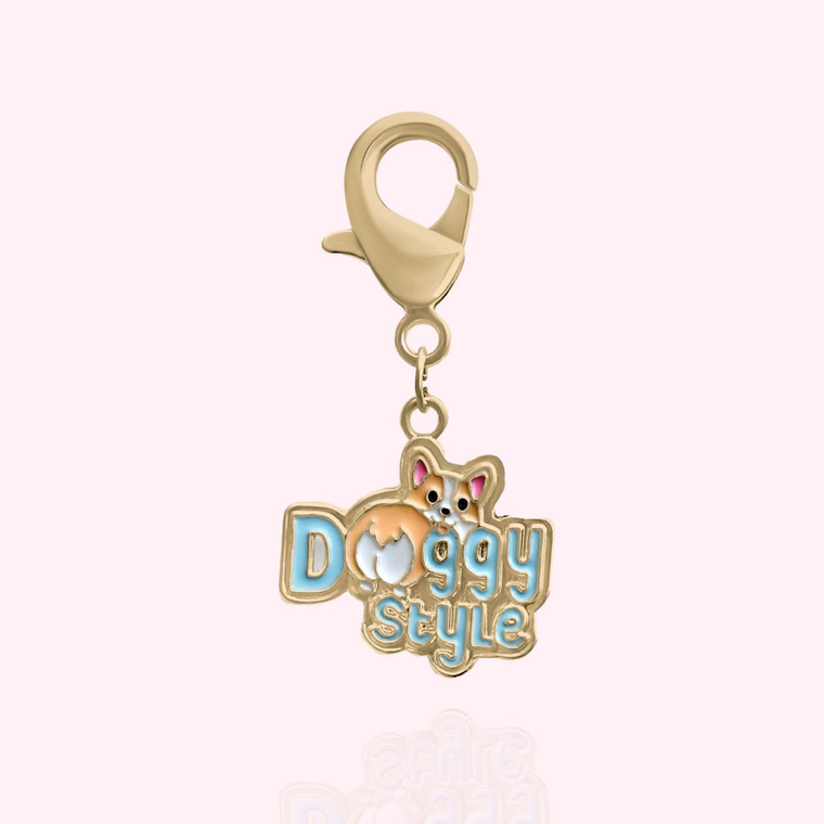 K&M Associates, LP "Doggy Style" Dog Collar Charm Gold