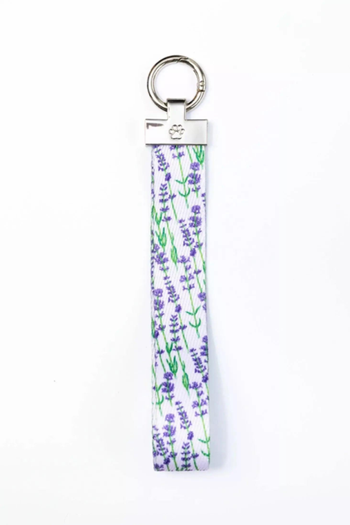 Aria the Fox LLC Lavender Blooms Wristlet Keychain