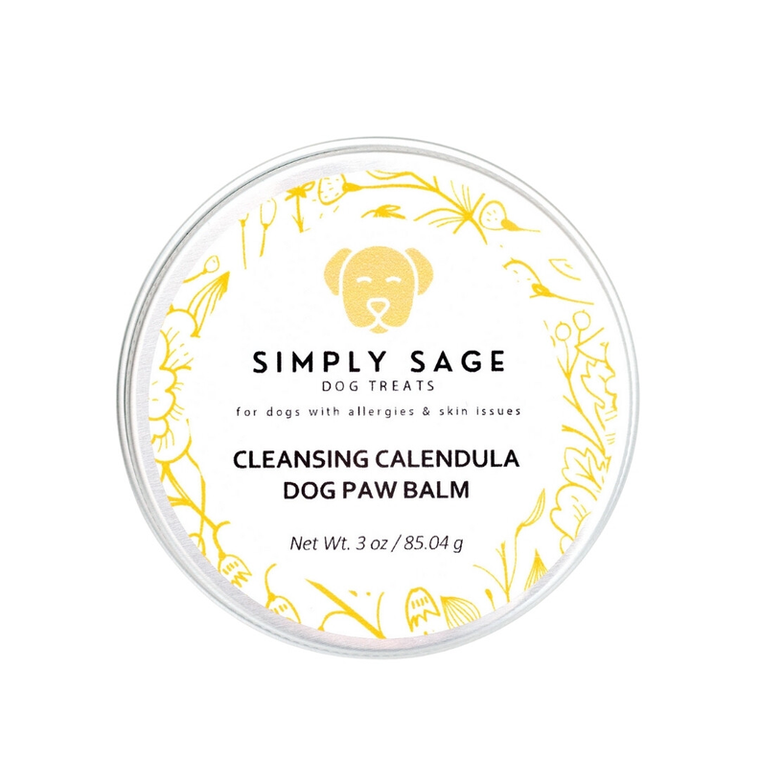 Simply Sage Dog Treats, LLC Cleansing Calendula Dog Paw Balm 3 ounces
