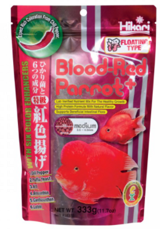 Royal Aquatic Hikari Blood-Red Parrot+ Medium Pellets - 333 g
