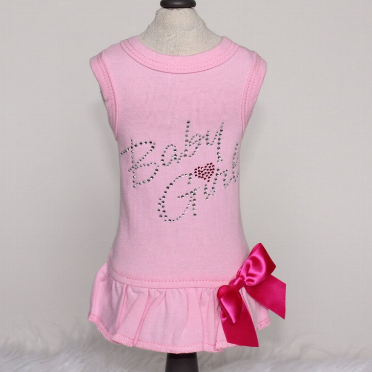 Hello Doggie Inc. Baby Girl Dress Medium Pink