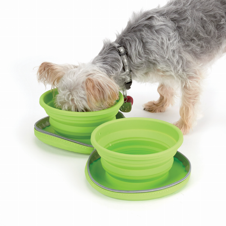 Pet Edge CR Collapsible Travel Diner 23oz 23oz Green