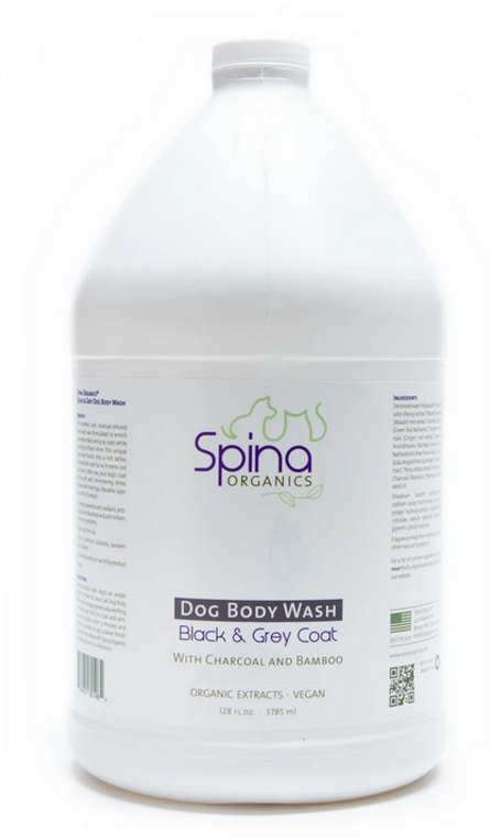 Spina Organics Black & Grey Body Wash 1 Gallon