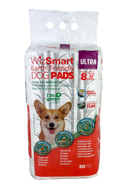 Petix Company, LLC WizSmart Earth Friendly Dog Pads Ultra 30 Count 30 Count (Ultra)