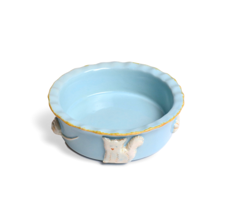 Carmel Ceramica Cat Bowl Small Sky Blue