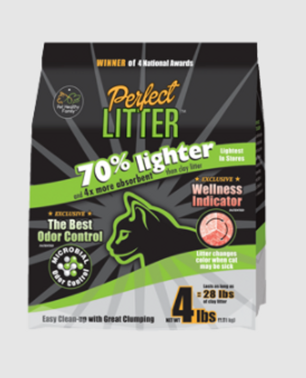 Aurora Pet Products, LLC Perfect Litter with Wellness Indicator 3Pack 15 Lbs