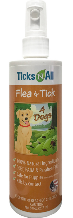 Ticks-N-All All Natural Flea & Tick 4 Dogs 8oz 8oz