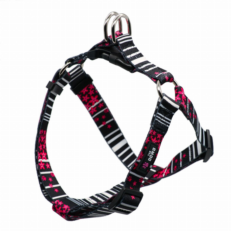 The Dowg Brand The Dowg Dog Harness S Pink Petals