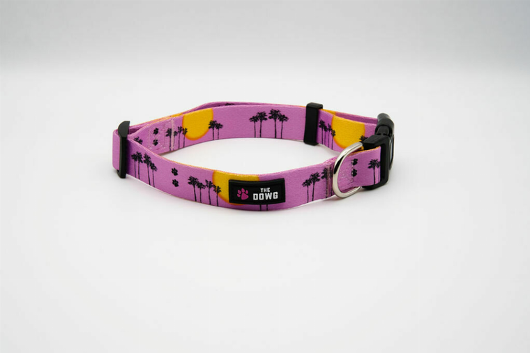 The Dowg Brand The Dowg Dog Collar L Rose Pink