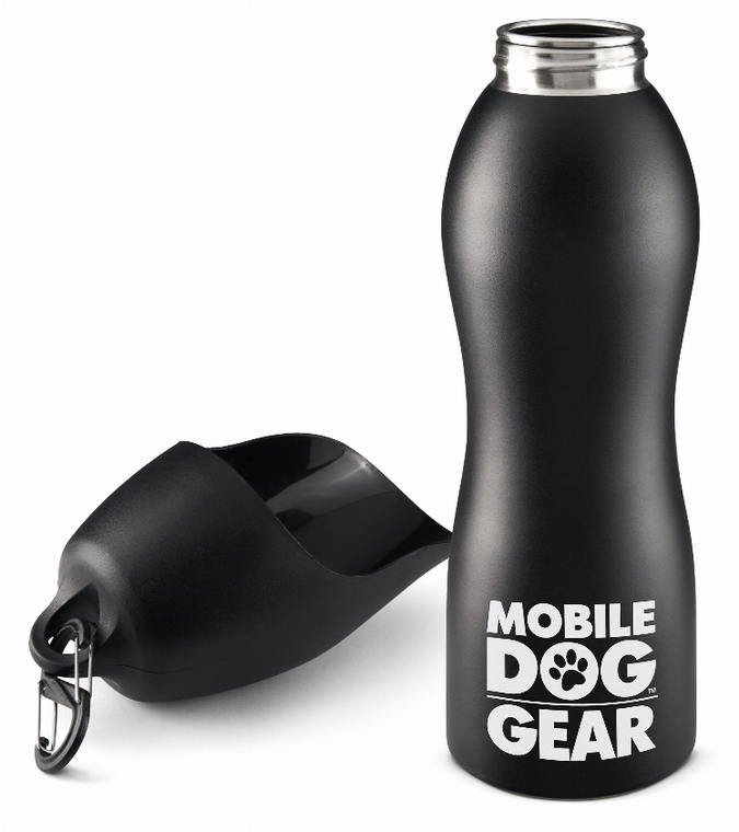 Mobile Dog Gear Mobile Dog Gear 25 Oz Water Bottle Black