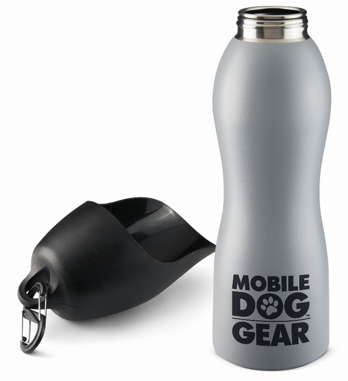 Mobile Dog Gear Mobile Dog Gear 25 Oz Water Bottle Gray