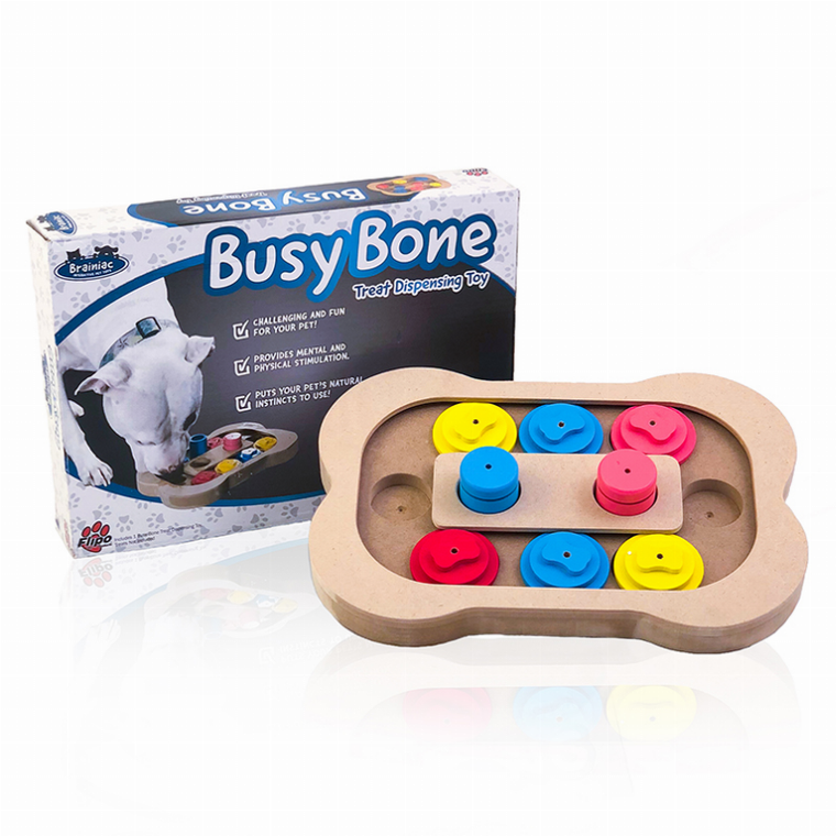 Flipo Group, Ltd. Brainiac Interactive Pet Toy Busy Bone