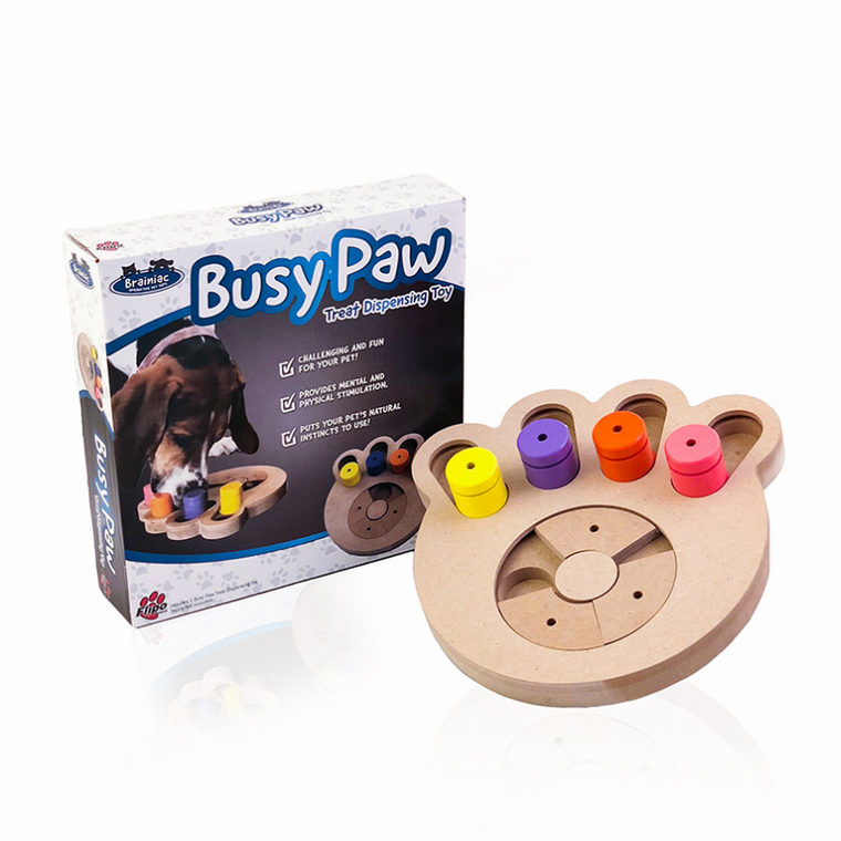 Flipo Group, Ltd. Brainiac Interactive Pet Toy Busy Paw