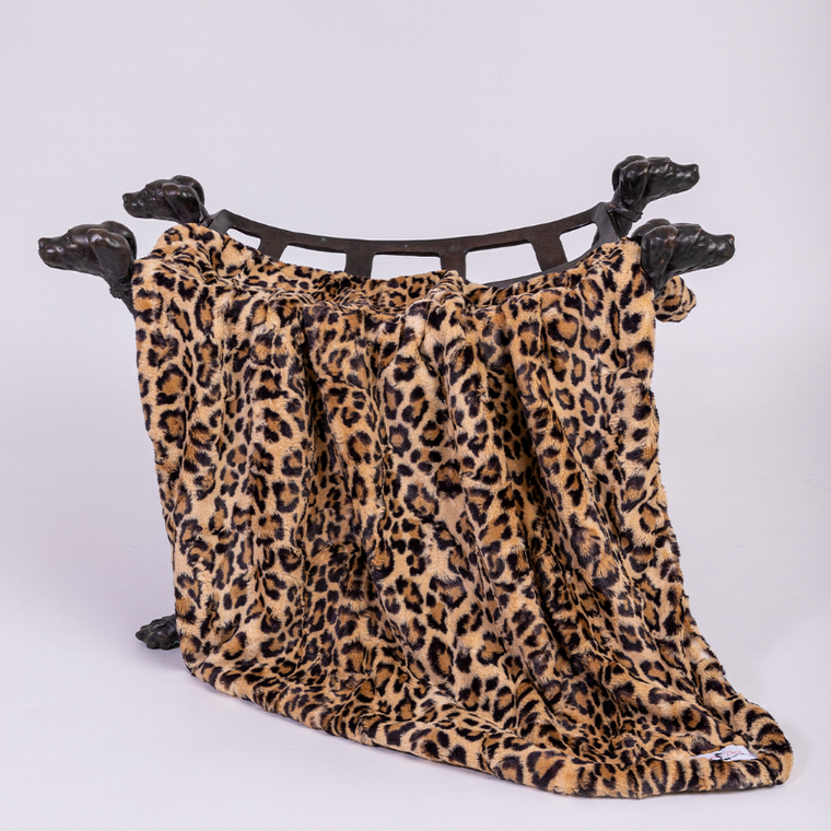 Hello Doggie Inc. Cashmere Dog Blanket Small Leopard