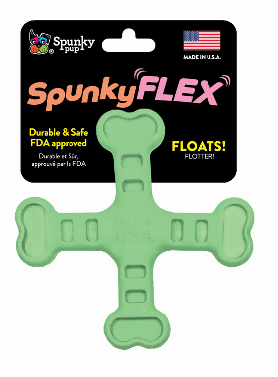 Spunky Pup Dog Toys SpunkyFlex Cross Bone - Made In USA