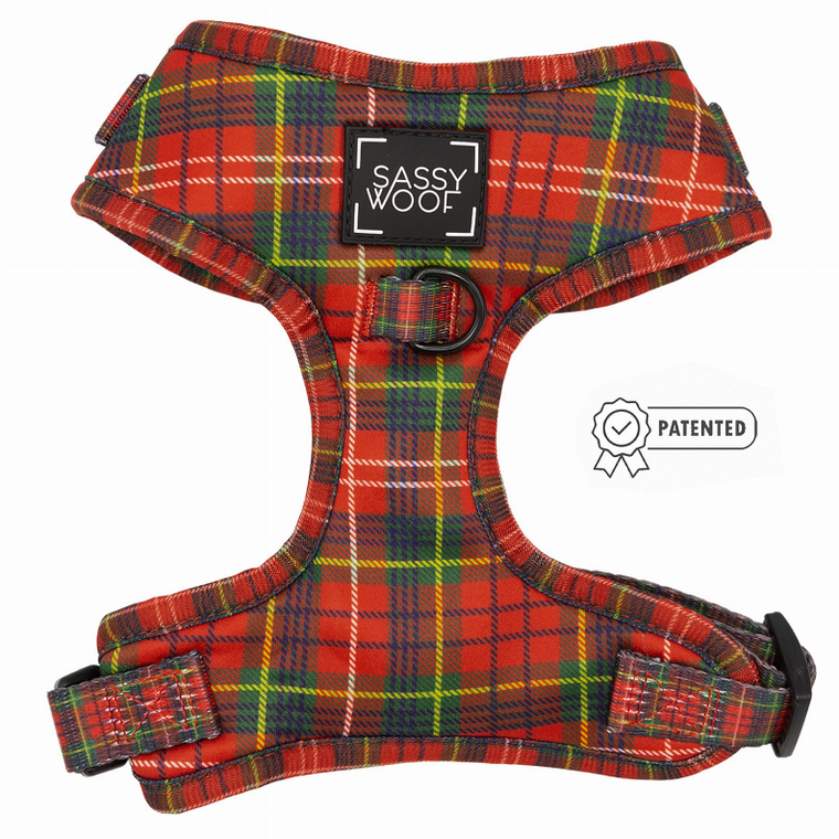 Sassy Woof LLC Adjustable Harness Large Deck the Paws