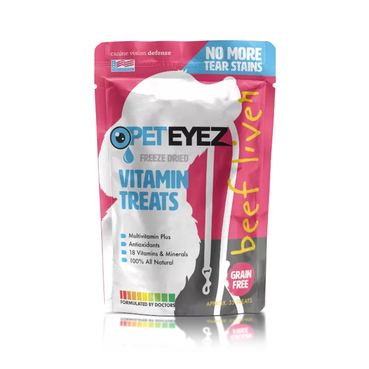 The Fit Organization LLC Pet Eyez Vitamin Treats - Beef Liver 4 x 6 purple beef liver