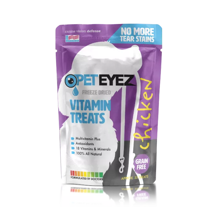 The Fit Organization LLC Pet Eyez Vitamin Treats - Chicken 4 x 6 purple chicken