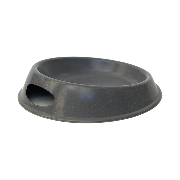 The Green Pet Shop Round Bamboo Bowl Charcoal