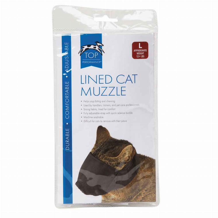 Pet Edge TP Lined Nylon Cat Muzzle L Over 12lb