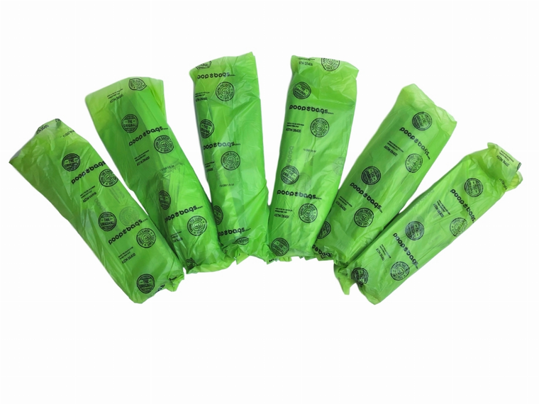 The Original Poop Bags® The Original Poop Bags Made in USA Flat Bags 500 Bags GREEN