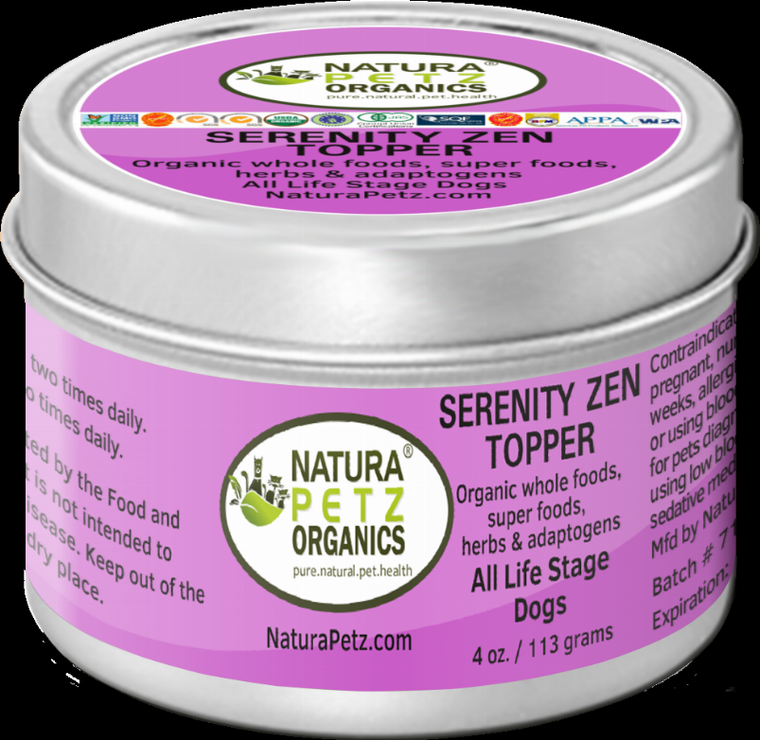 Organic Pet Systems Serenity Zen Meal Topper For Dogs And Cats* - Serenity Zen Anti-Stress & Anti-Anxiety Meal Topper* DOGS*- Turkey Flavored Meal Topper