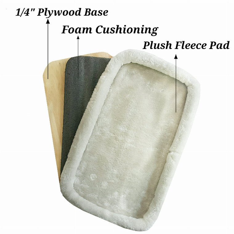 Mr. Peanut's Premium Products LLC Copper Series Plush Replacement Faux Fleece Pad with Plywood Base 18X10 in