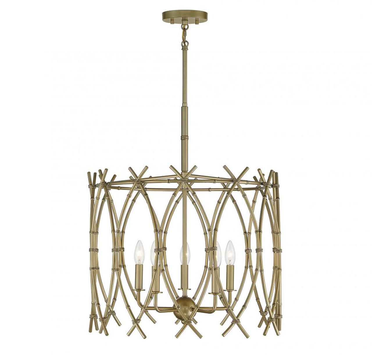 Beacon 4-Light Pendant in Burnished Brass (1-181-4-171