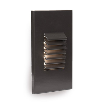LED Vertical Louvered Step and Wall Light (1357|WL-LED220-AM-BZ)
