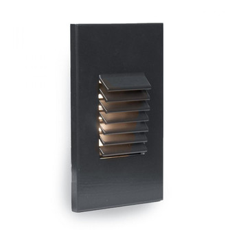 LED Vertical Louvered Step and Wall Light (1357|WL-LED220F-C-BK)