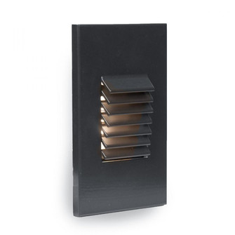 LED Vertical Louvered Step and Wall Light (1357|WL-LED220-C-BK)