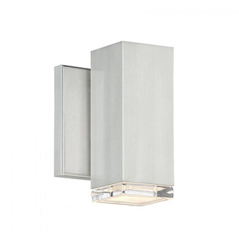 BLOCK 1LGT OUTDOOR SCONCE 3000K (1357|WS-W61806-AL)