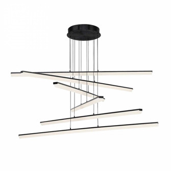 STACK 6LGT LINEAR PENDANT 3000K (1357|PD-29806-BK)