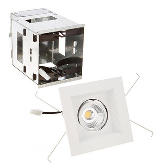 Mini Multiple LED Single Light Remodel Housing with Trim and Light Engine (1357|MT-3LD111R-W940-WT)
