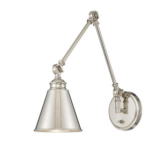Morland 1-Light Adjustable Wall Sconce in Polished Nickel (128|9-961CP-1-109)