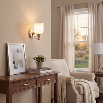 Melrose 1-Light Wall Sconce in Satin Nickel (128|9-6836-1-SN)