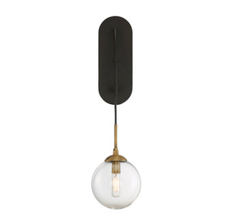 Fulton 1-Light Wall Sconce in English Bronze and Warm Brass (128|9-5005-1-79)