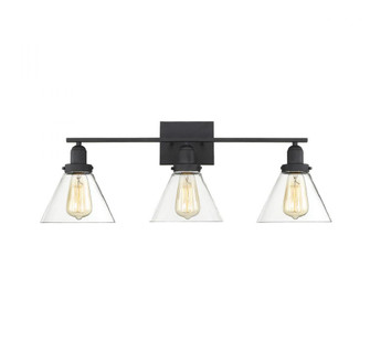Drake 3-Light Bathroom Vanity Light in Black (128|8-9130-3-BK)