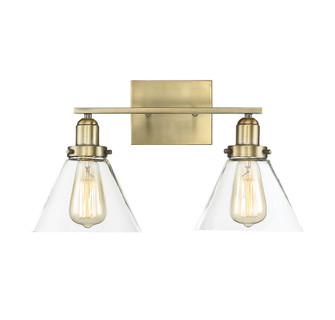 Drake 2-Light Bathroom Vanity Light in Warm Brass (128|8-9130-2-322)