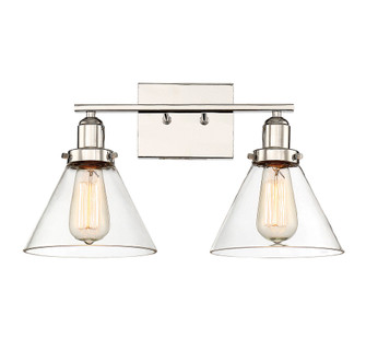 Drake 2-Light Bathroom Vanity Light in Polished Nickel (128|8-9130-2-109)