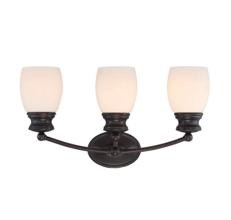 Elise 3-Light Bathroom Vanity Light in English Bronze (128|8-9127-3-13)