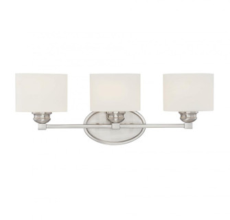 Kane 3-Light Bathroom Vanity Light in Satin Nickel (128|8-890-3-SN)