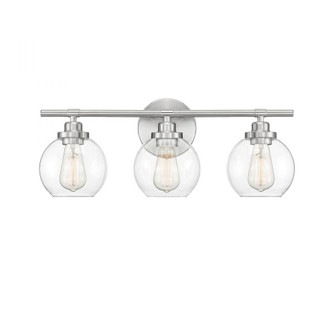 Carson 3-Light Bathroom Vanity Light in Satin Nickel (128|8-4050-3-SN)