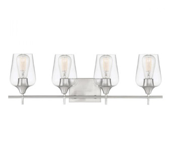 Octave 4-Light Bathroom Vanity Light in Satin Nickel (128|8-4030-4-SN)