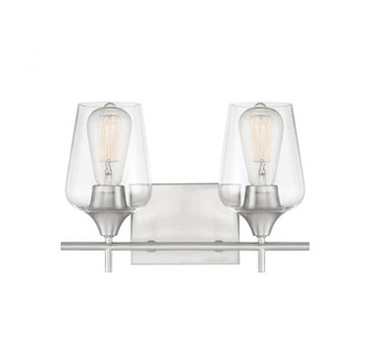 Octave 2-Light Bathroom Vanity Light in Satin Nickel (128|8-4030-2-SN)
