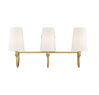 Cameron 3-Light Bathroom Vanity Light in Warm Brass (128|8-2542-3-322)