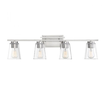 Calhoun 4-Light Bathroom Vanity Light in Satin Nickel (128|8-1020-4-SN)