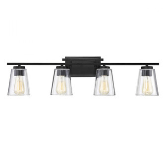 Calhoun 4-Light Bathroom Vanity Light in Black (128|8-1020-4-BK)