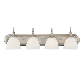 Herndon 4-Light Bathroom Vanity Light in Satin Nickel (128|8-1007-4-SN)